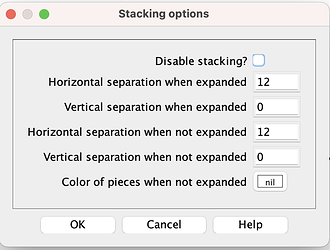Stacking options