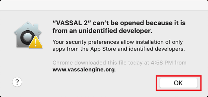 MacOS cannot verify that this app is free from malware.