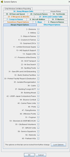 scenario options